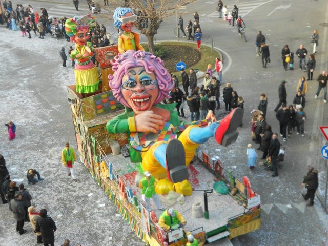 Karnevalsumzug in Cavaion am 4. Februar
