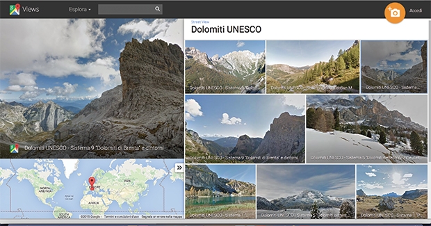 Google Street View erreicht die Dolomiten