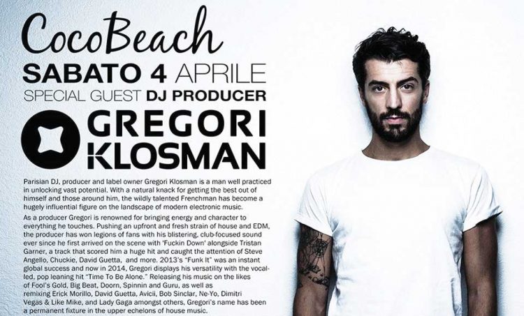 Gregori Klosman sorgt im Coco Beach für Stimmung