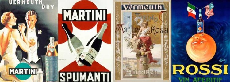 Die Werbeplakate von Martini im Mantova Outlet Village