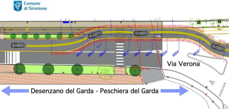 Sirmione: Arbeiten an der Brücke über den Ganfo