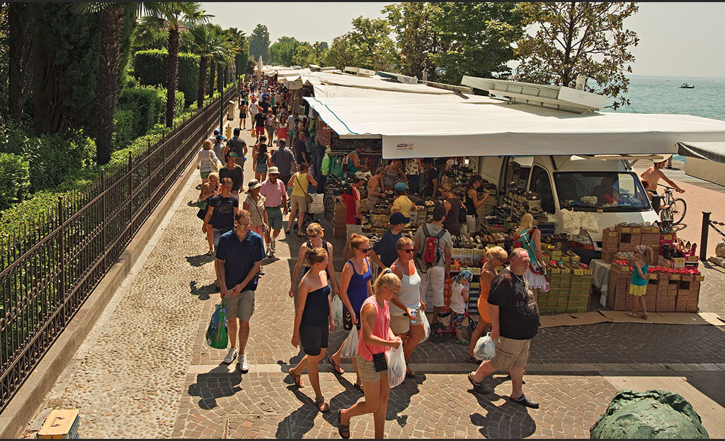 Bardolino, der Wochenmarkt in Cisano ist endlich wieder da