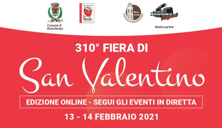 Bussolengo, die 310. Valentinstag-Messe live im TV und Streaming