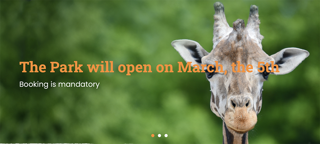 Der Parco Natura Viva wird am 5. März mit beiden Routen wieder eröffnet: Safari und Fauna