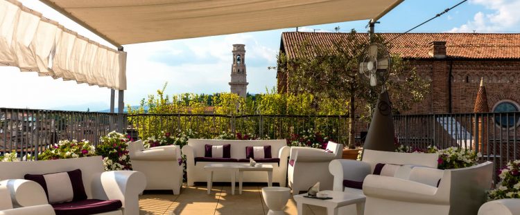 Frühling im Hotel Due Torri: Veronas einzige 5-Sterne-Dachterrasse wird wieder eröffnet
