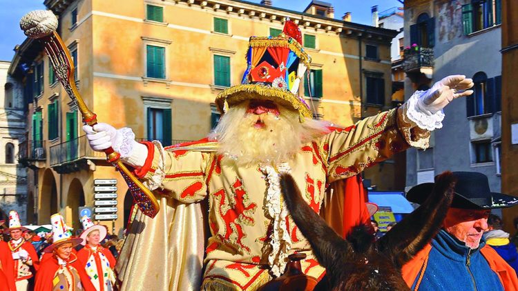 In der Worldvision zum „König“ des Karnevals von Verona gekrönt, der nun schon zum 493.