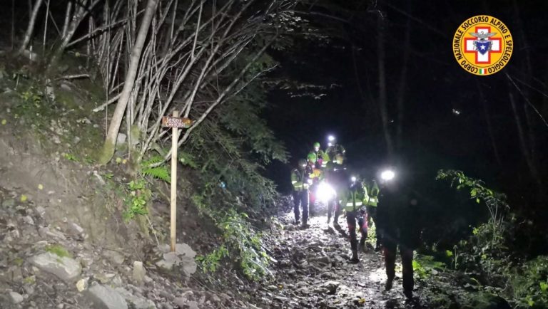 Verirrter Wanderer am Monte Baldo nachts in Torbole wiedergefunden