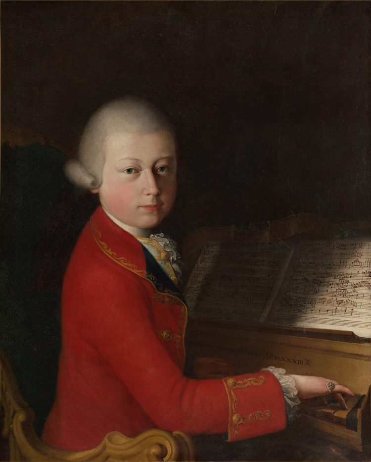 Verona: 3D-Klon des Porträts des jungen Mozart in der Gran Guardia ausgestellt