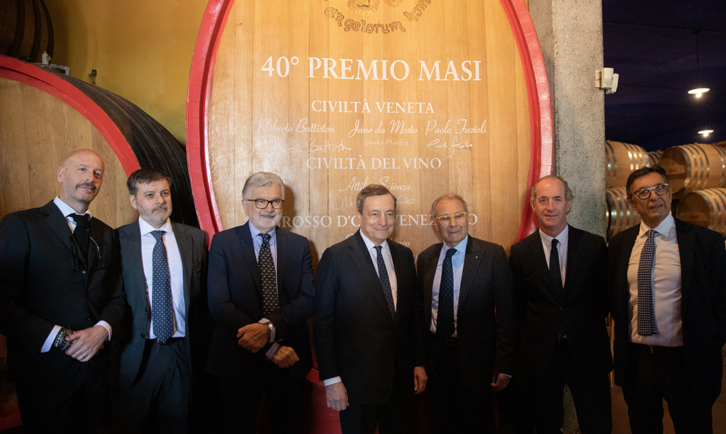 Valpolicella: Der italienische Ministerpräsident Draghi besucht das Weingut Masi