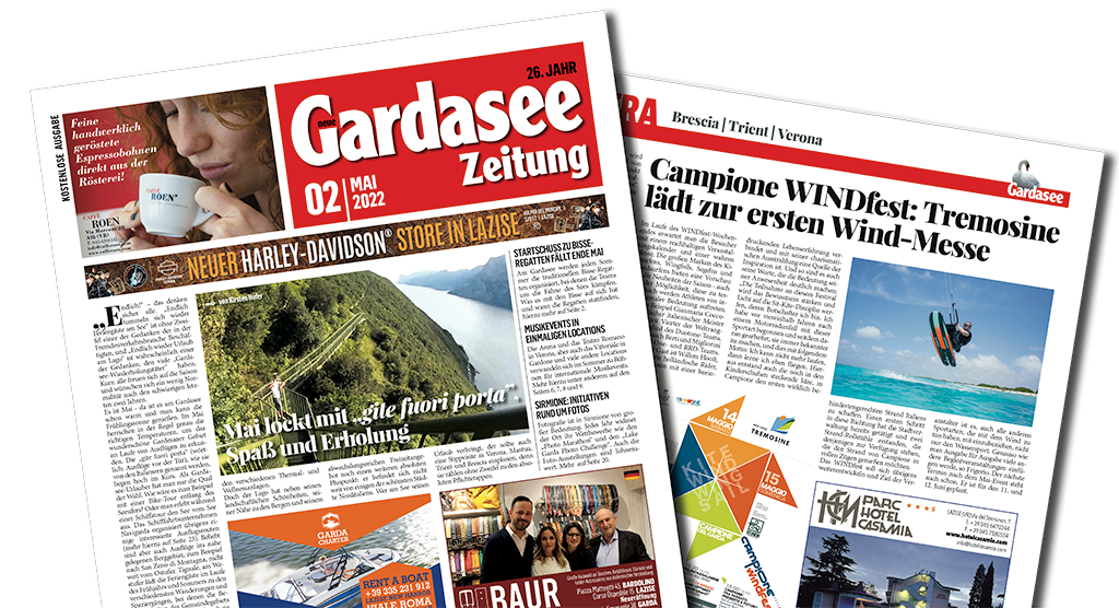 Gardasee Zeitung, die zweite Ausgabe ist ab heute erhältlich