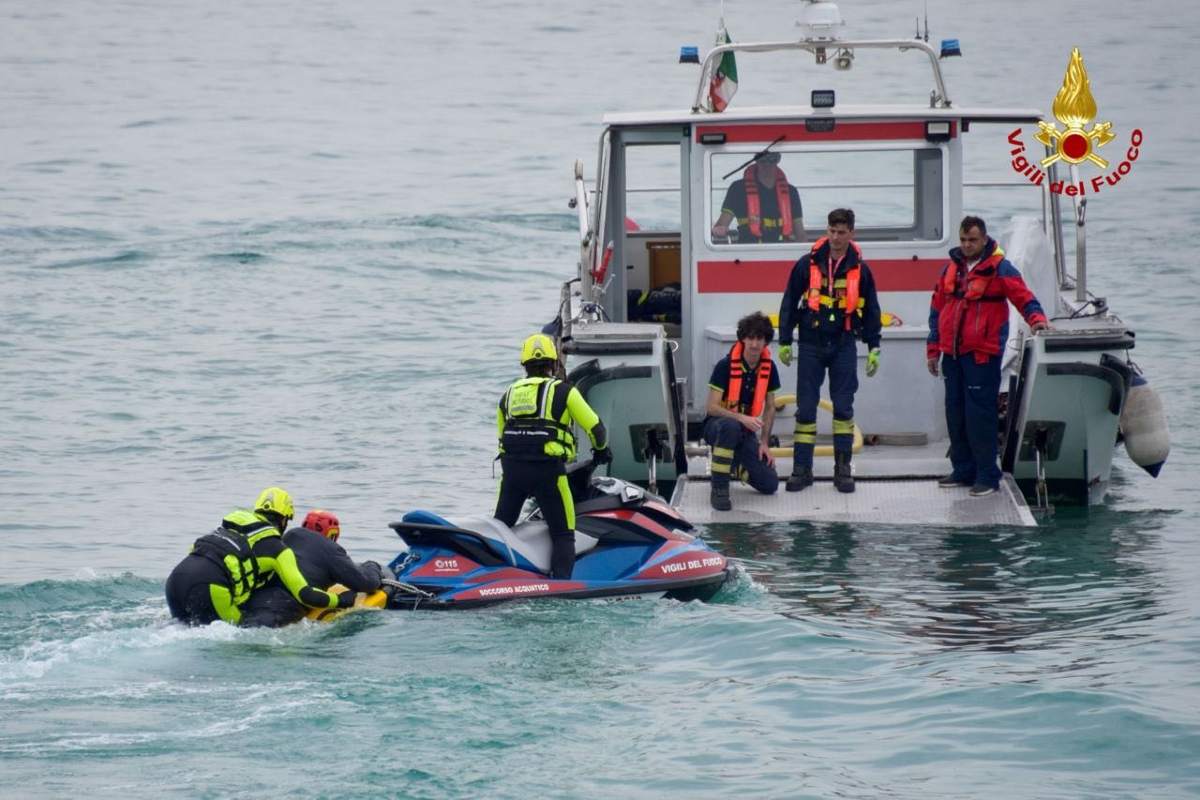 Sirmione, die Feuerwehrübung erfolgreich abgeschlossen