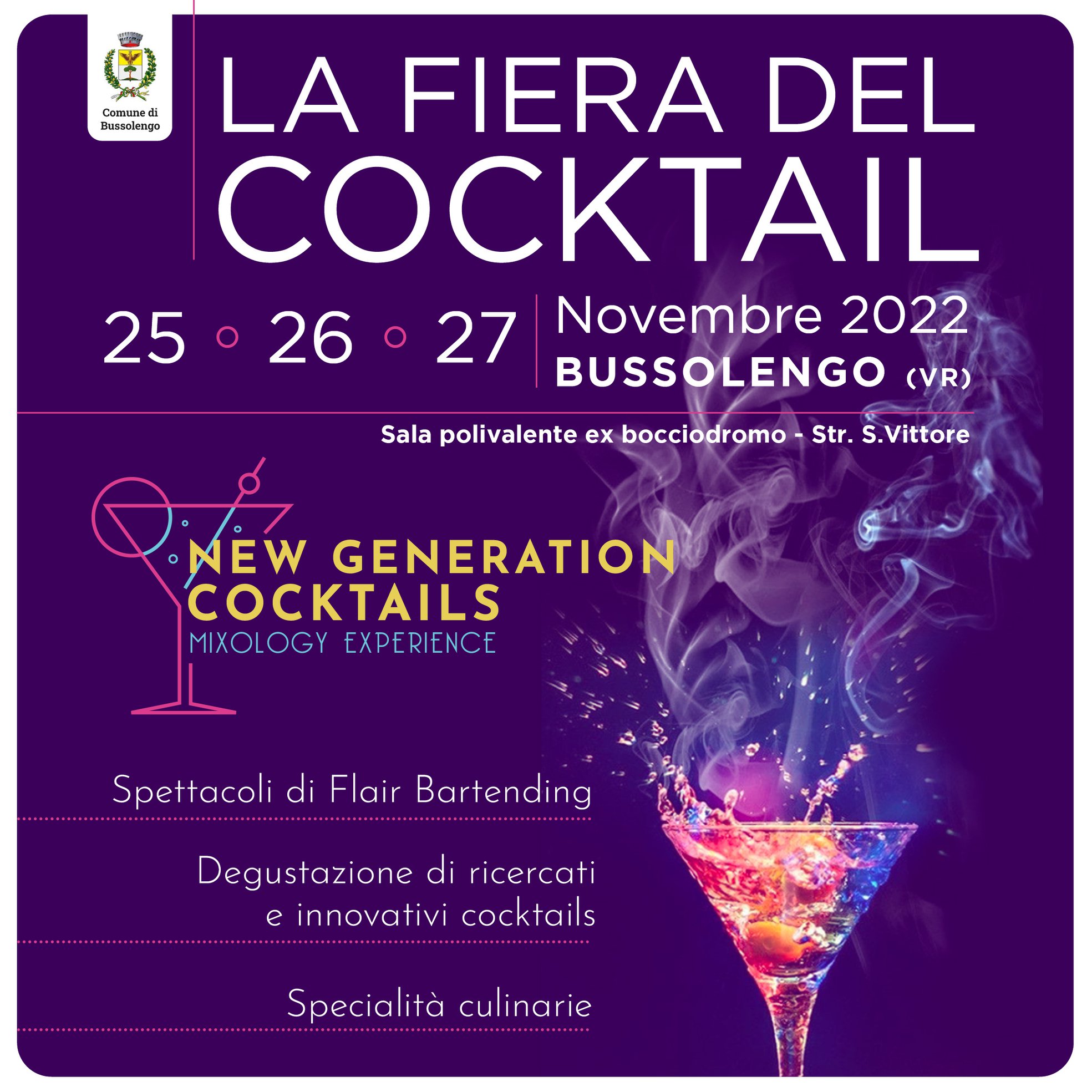 Cocktail-Messe in Bussolengo: vom 25. bis 27. November Cocktail Messe Bussolengo 2022