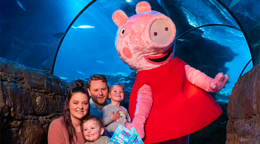 Gardaland SEA LIFE Aquarium: am Wochenende ab 21. Januar gibt es Peppa Pig