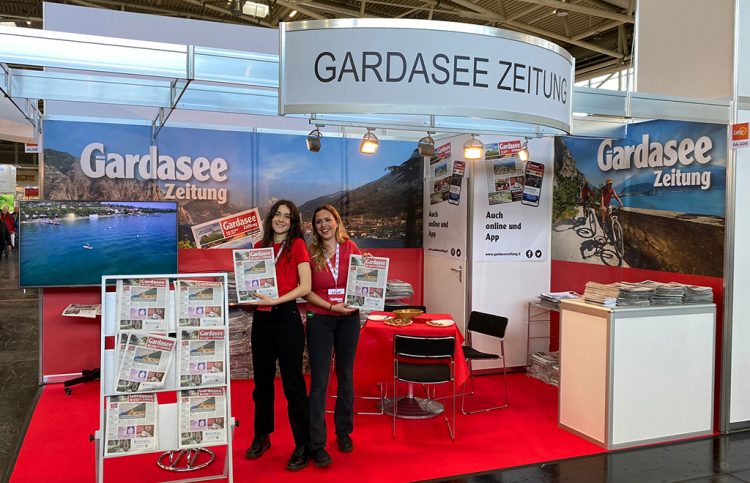 Die Gardasee Zeitung wird ab sofort in München (F.re.e Messe) und Bayern verteilt