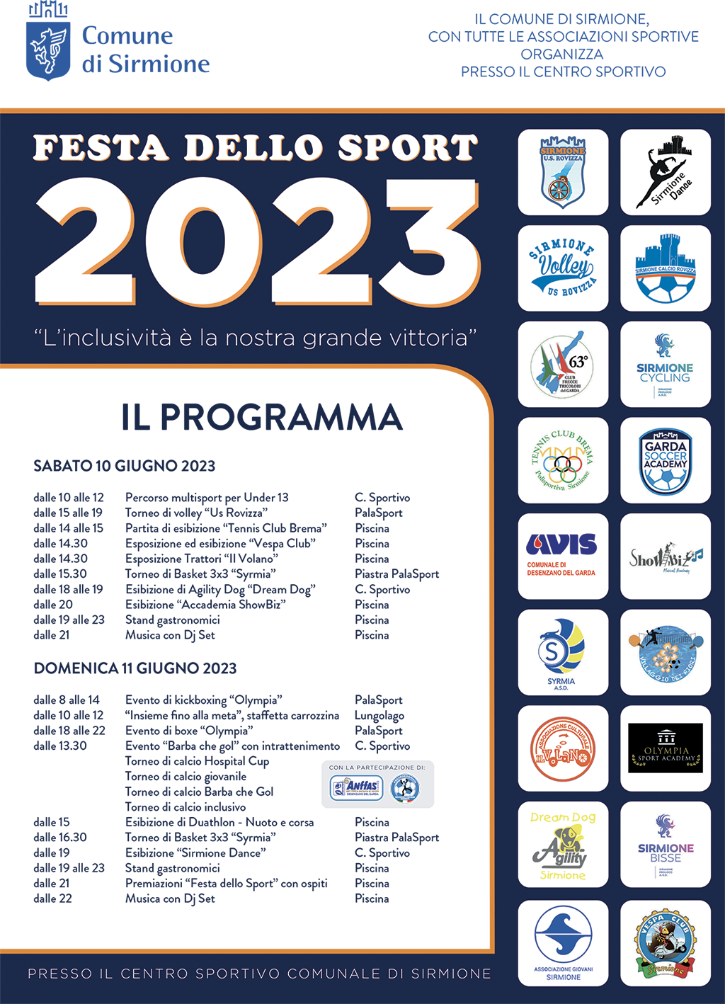 Sirmione, am 10. und 11. Juni das Sportfest unter dem Zeichen der Inklusion Sportfest in Sirmione