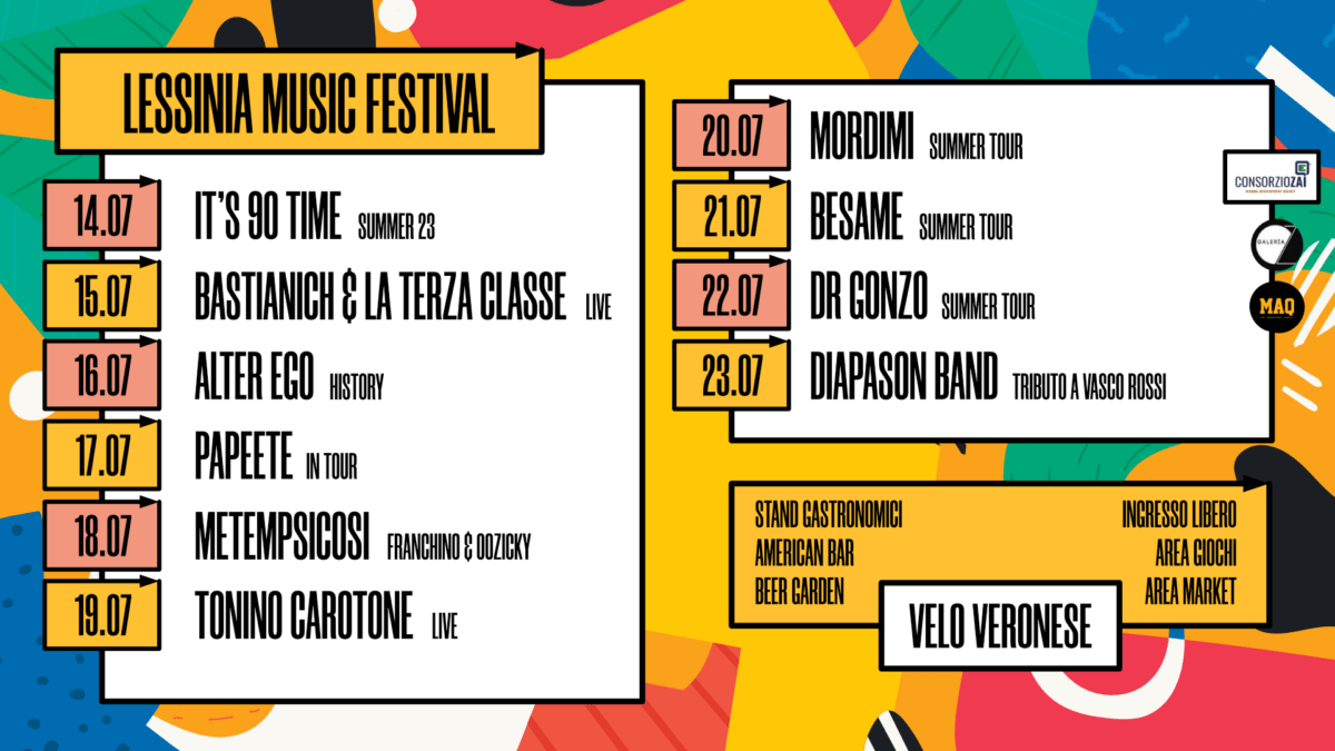 Die Veroneser Berge werden mit dem Lessinia Musikfestival lebendig Joe Bastianich & la Terza ClasseJoe Bastianich & la Terza Classe