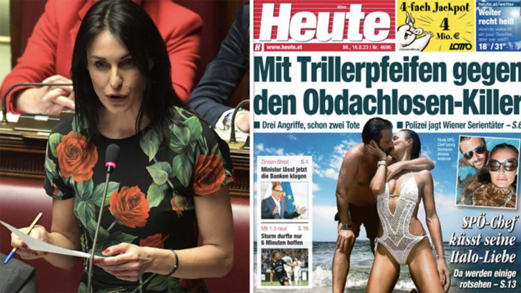 Gossip und Politik: Italienisch-österreichischer Flirt macht Schlagzeilen