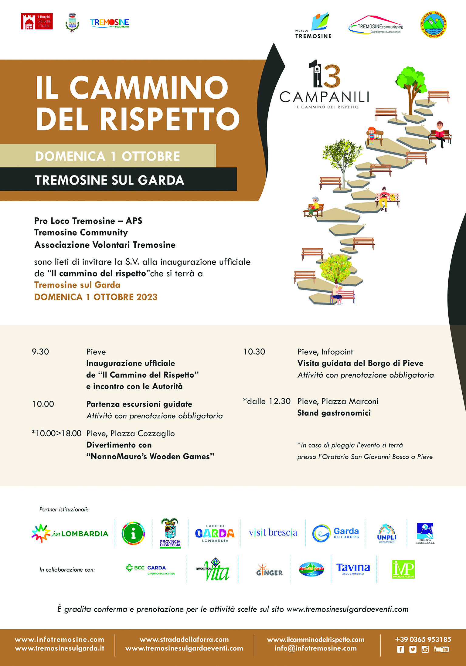 In Tremosine sul Garda wird der „Cammino del rispetto” eingeweiht IL CAMMINO DEL RISPETTO