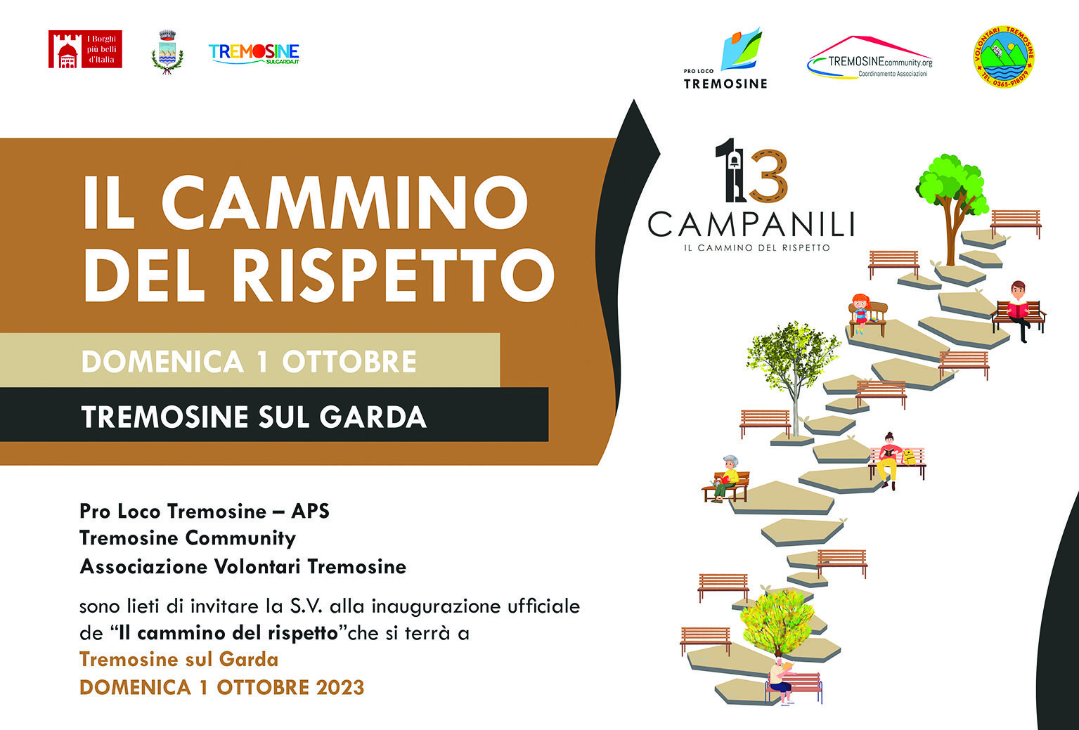 In Tremosine sul Garda wird der „Cammino  del rispetto” eingeweiht