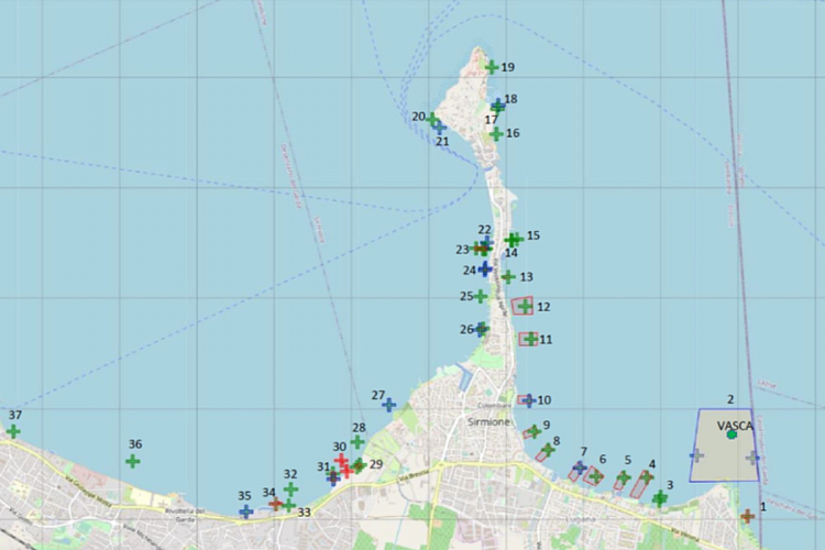 Sirmione, Baden und Segeln an 27 Punkten verboten: zu gefährlich