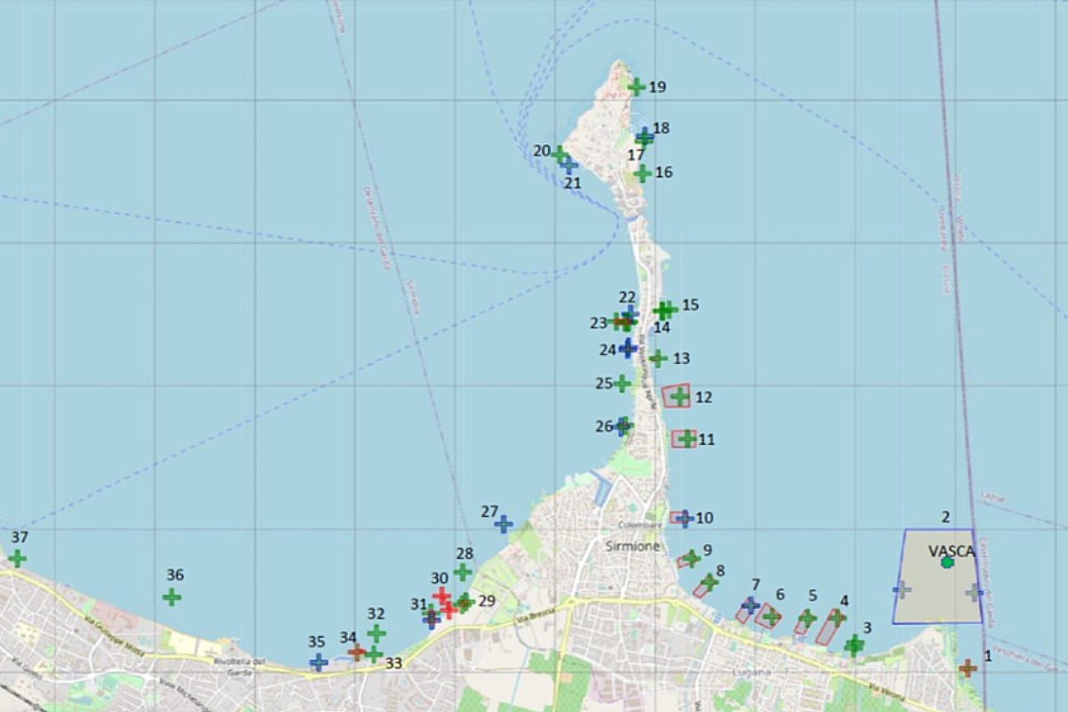 Sirmione, Baden und Segeln an 27 Punkten verboten: zu gefährlich