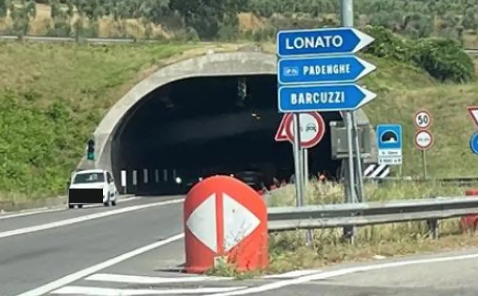 Autobahn A4: Tunnel San Zeno di Lonato vier Nächte lang gesperrt