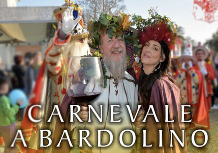 Heute um 14 Uhr findet in Bardolino der Karnevalsumzug von Bacchus und Ariadne statt.
