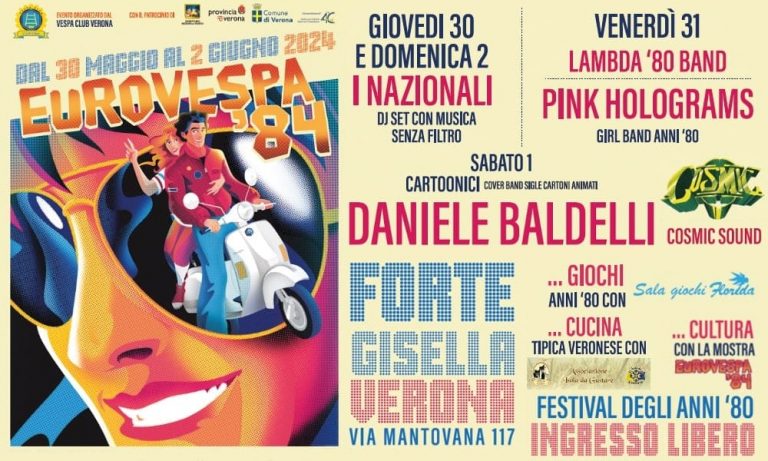 „EuroVespa ’84“, bei der das ikonische Motorrad gefeiert wird, kehrt nach Verona zurück