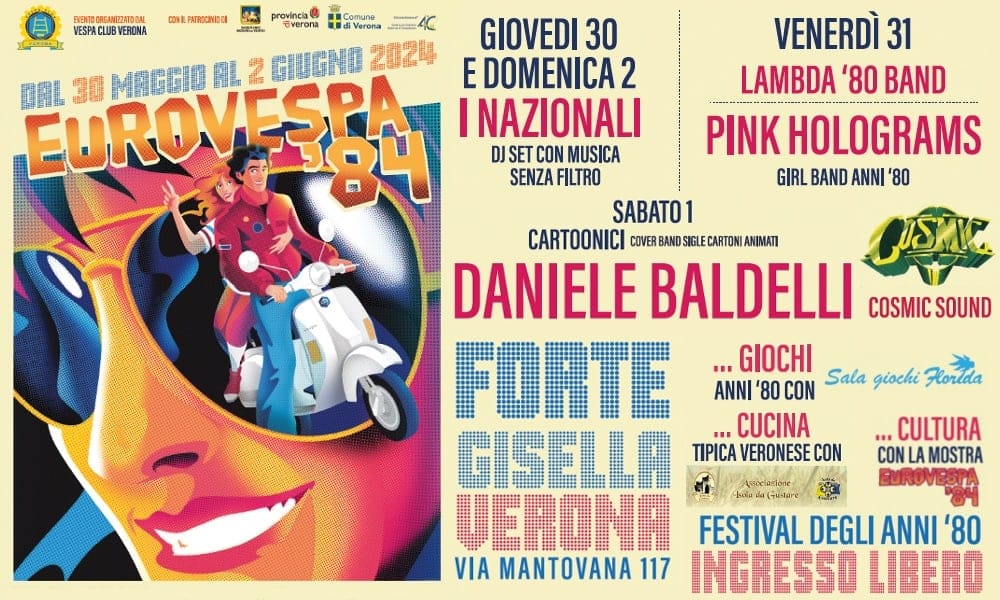 „EuroVespa ’84“, bei der das ikonische Motorrad gefeiert wird, kehrt nach Verona zurück