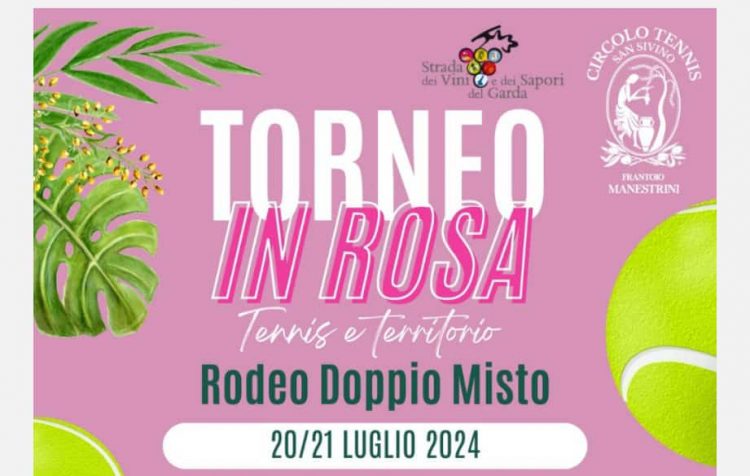 20. und 21. Juli, rosa Tennisturnier im Manestrini Tennis Centre