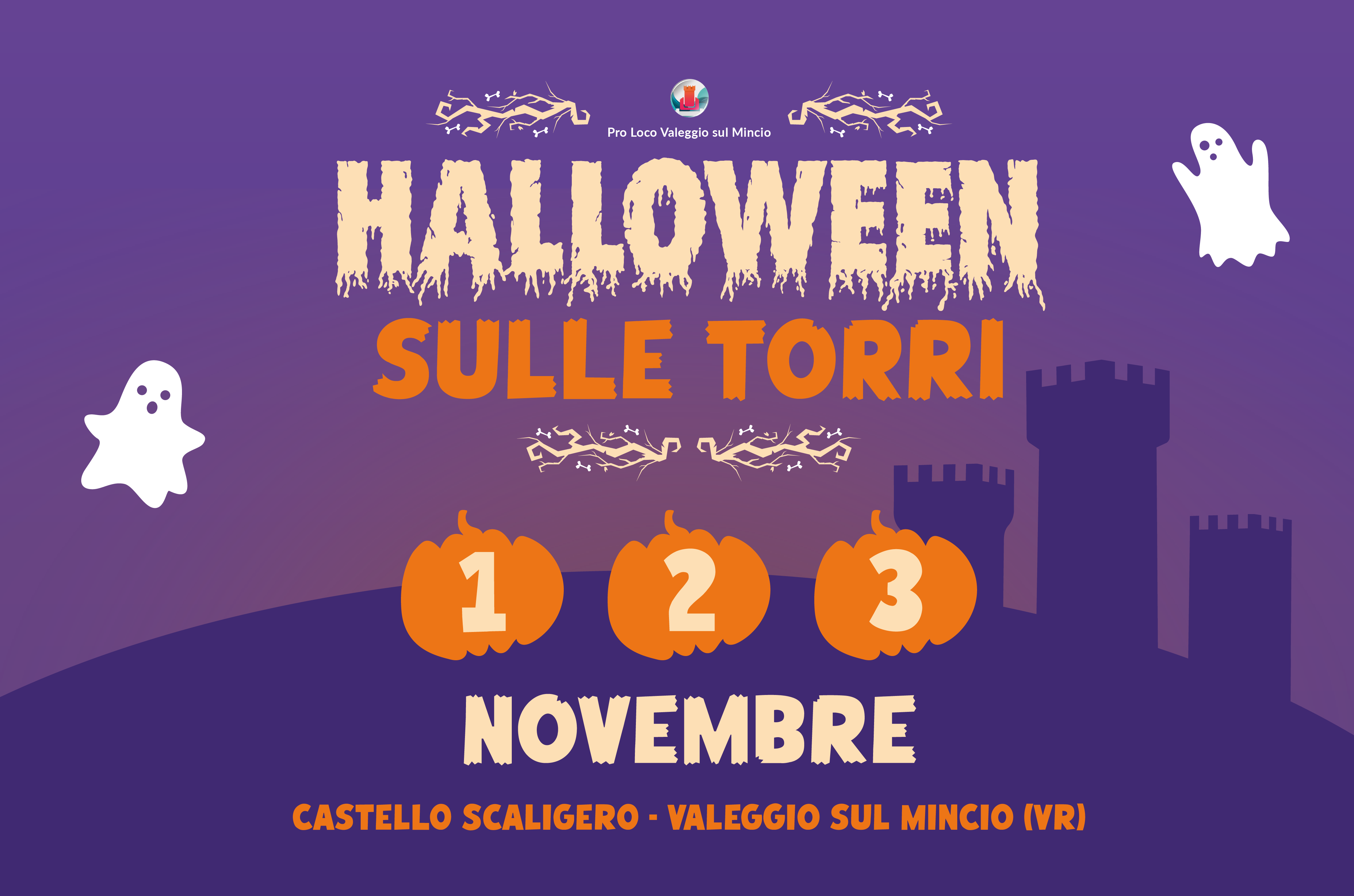 Vom 1. bis 3. November, Halloween im Scaliger Burg in Valeggio sul Mincio