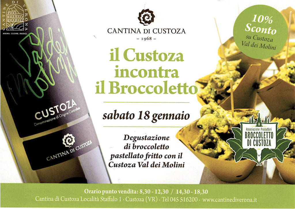 Am 18. Januar „der Custoza trifft den Broccoletto“