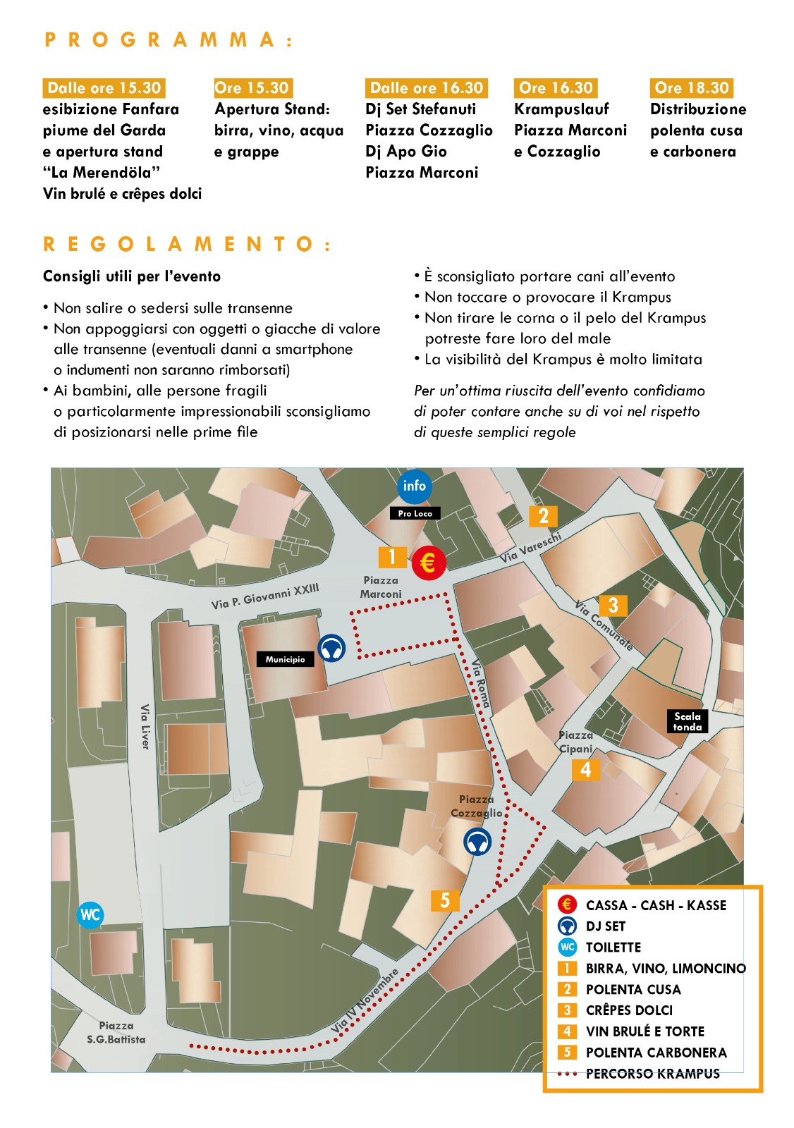 Highlight in Tremosine sul Garda: Polenta-Fest und Krampuslauf Tremosine - Festa della Polenta