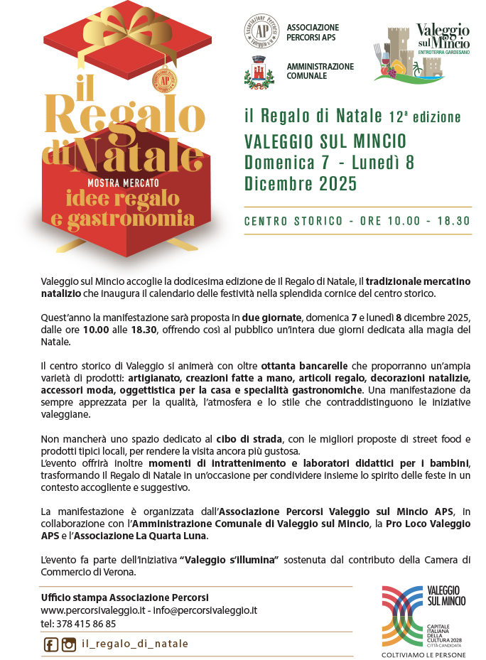 In Valeggio sul Mincio das 12. "Regalo di Natale" (Weihnachtsgeschenk)