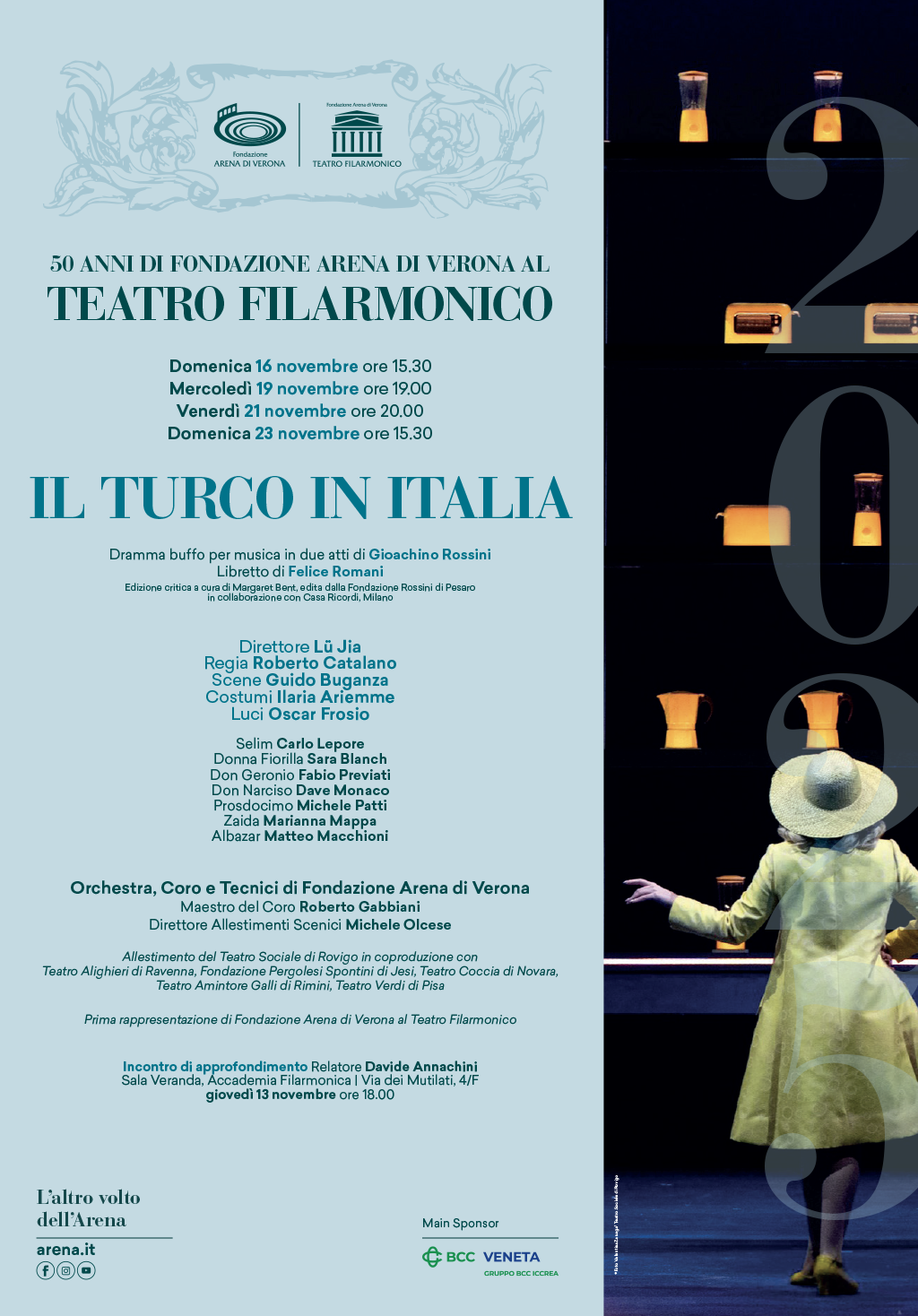 „Il turco in Italia“ (Der Türke in Italien) – zum ersten Mal im Teatro Filarmonico Verona Verona, Teatro Filarmonico: "Il Turco di Italia" von Rossini