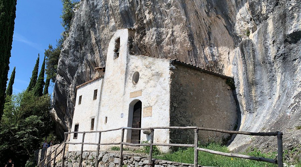 Gargnano, die Einsiedelei San Valentino ist bis zum 28. Februar nicht erreichbar