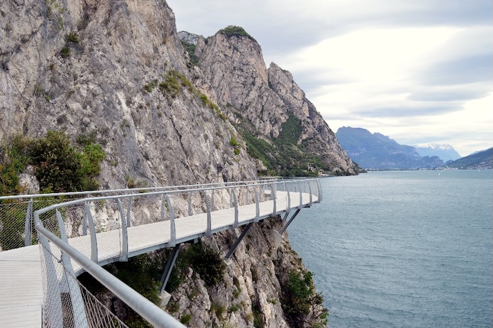 Die spektakuläre Radstrecke in Limone sul Garda ist wieder geöffnet