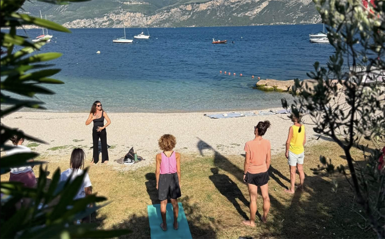 9. Juli, „Sunrise on the beach“ in Brenzone sul Garda