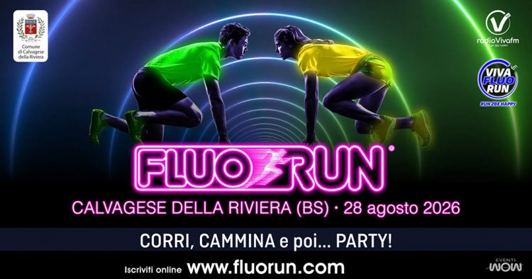 Calvagese della Riviera: „Viva Fluo Run“ am 28. August mit Party