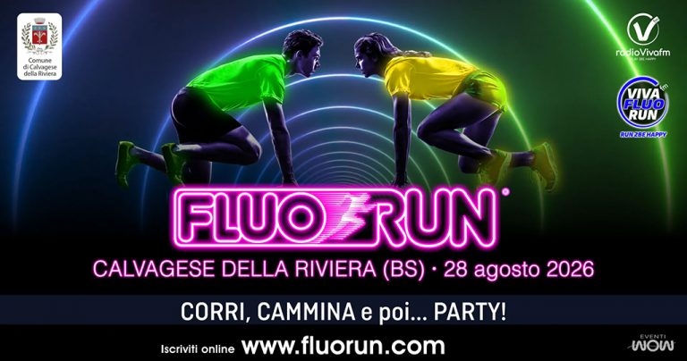Calvagese della Riviera: „Viva Fluo Run“ am 28. August mit Party