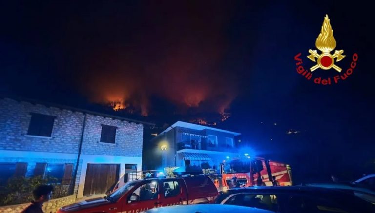 Tignale: Spendenaktion für die Helfer nach den Bränden den schwierigen Tagen