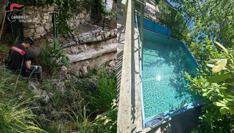 Limone sul Garda: Wasser aus Bach für privaten Pool abgezweigt