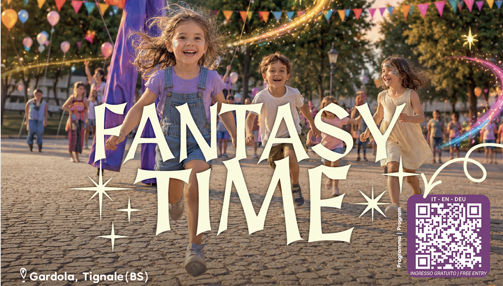 Tignale, 23. August: „Fantasy Time“ für die Familie mit Zirkus, Musik und Feuershow